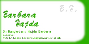 barbara hajda business card